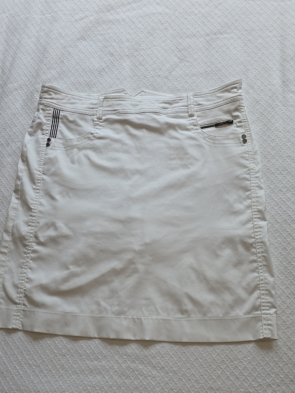 MDC Sport Skort White Golf EU 40 US 8 Side Zip